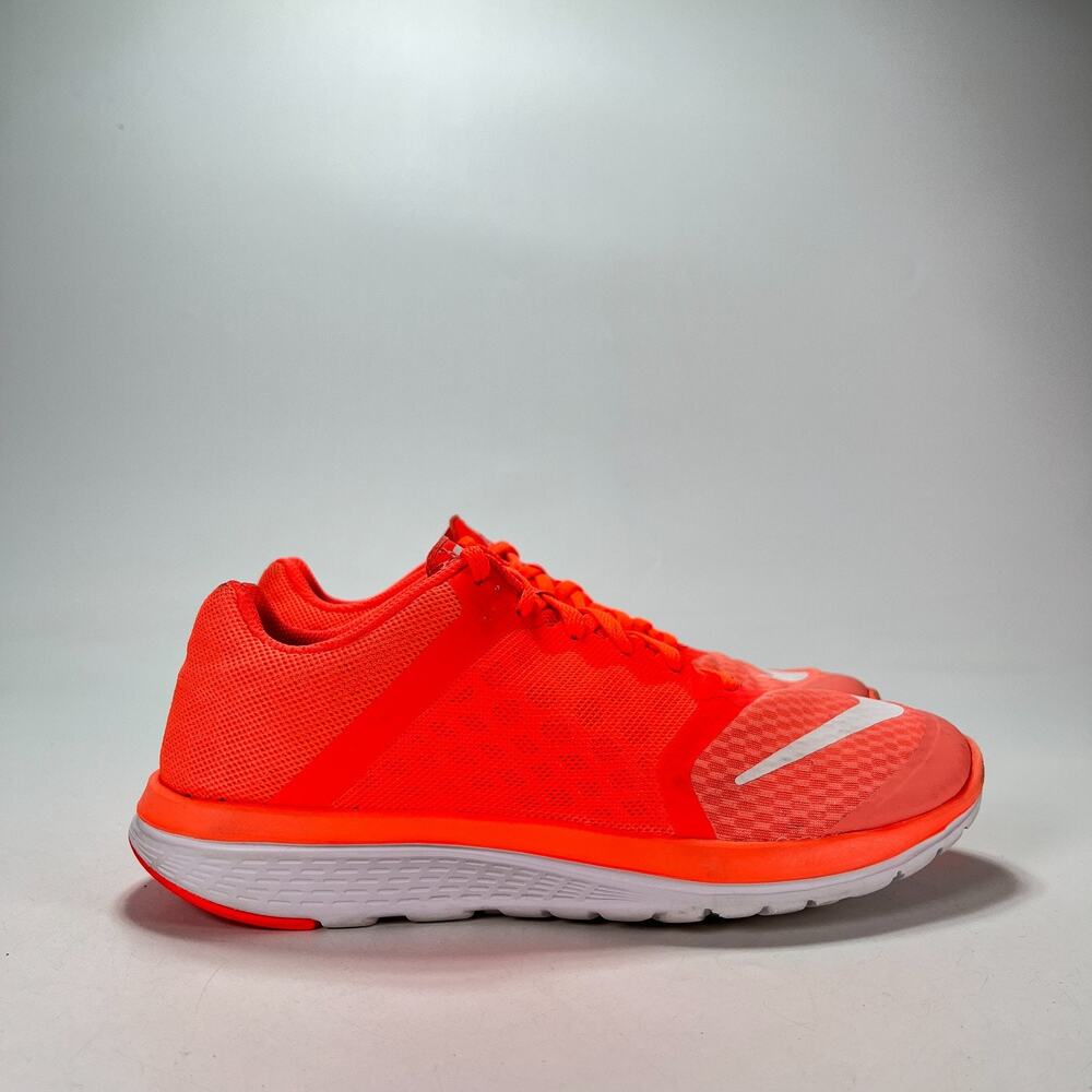 Nike FS Lite Run 3 Bright Orange Running Shoes Sneakers 807145-601 Womens Sz 8.5